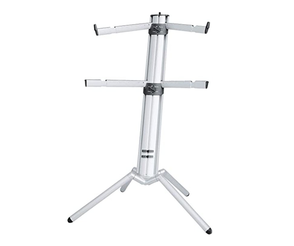 KONIG & MEYER – SPIDER PRO Silver – Double Keyboard Stand