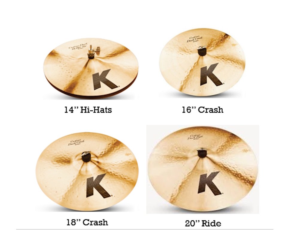 Zildjian – K Custom DARK Cymbals – 2 No’s